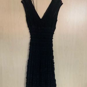 Black lace dress